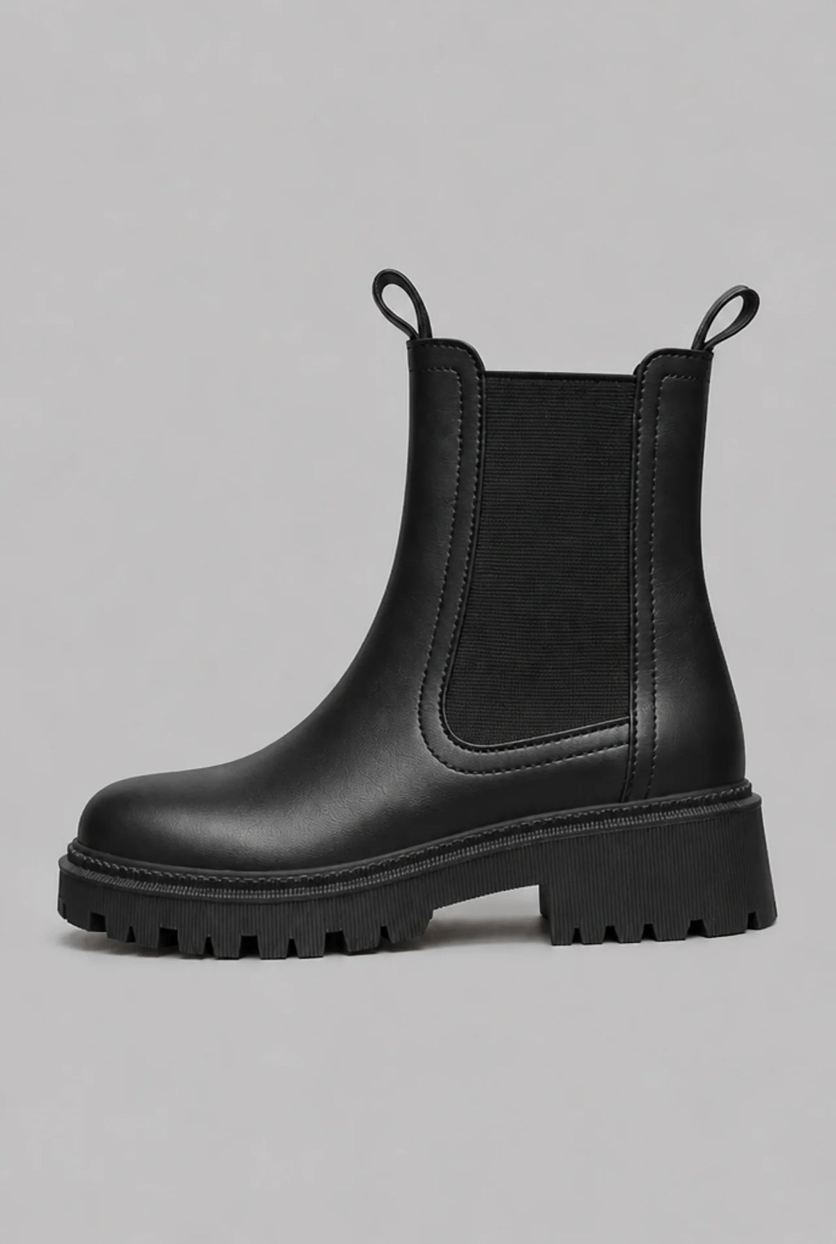 Chunky Sole Chelsea Ankle Boots
