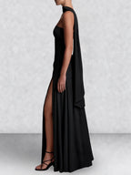 Strapless Corset Back Maxi Dress