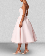 Satin Corset Midi Dress