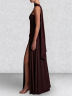 Strapless Corset Back Maxi Dress